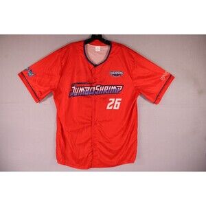 Jacksonville Jumbo Shrimp AAA Championship Jersey Red Baseball 2026 XL AGP SGA